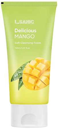 LSanic~Очищающая пенка с экстрактом манго~Delicious Mango Soft Cleansing Foam